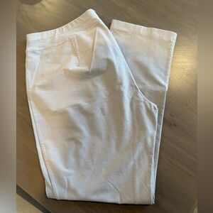 Eileen Fisher stretch crème slim ankle pants